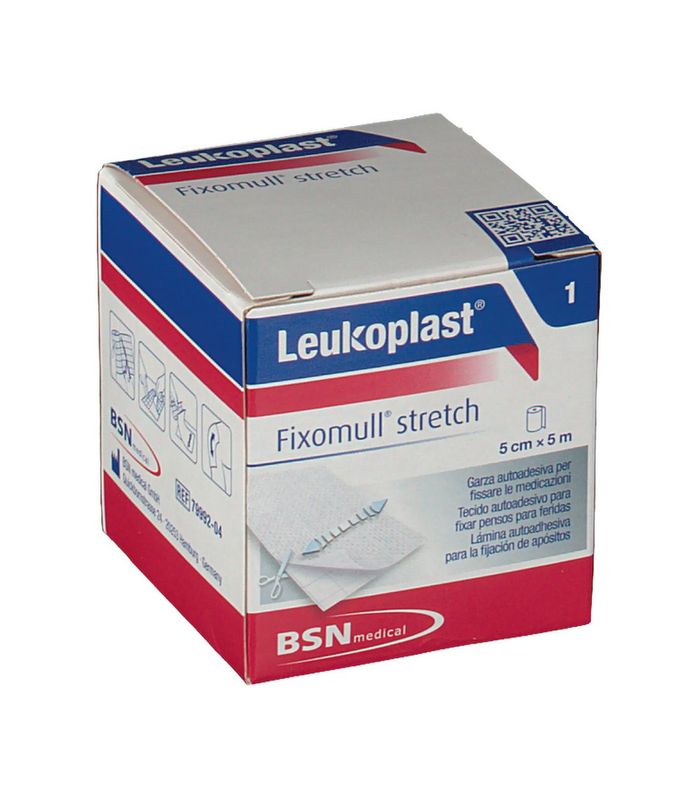 Leukoplast Fixomull stretch garza autoadesiva 5cm x 5m-1