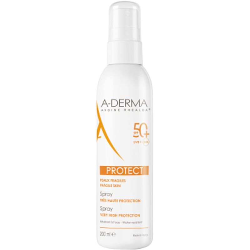 A-Derma Protect Spray Solare SPF50+ Corpo pelli sensibili 200ml-1