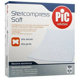 Pic Stericompress Soft compresse in tessuto non tessuto sterili 10x10 cm-2