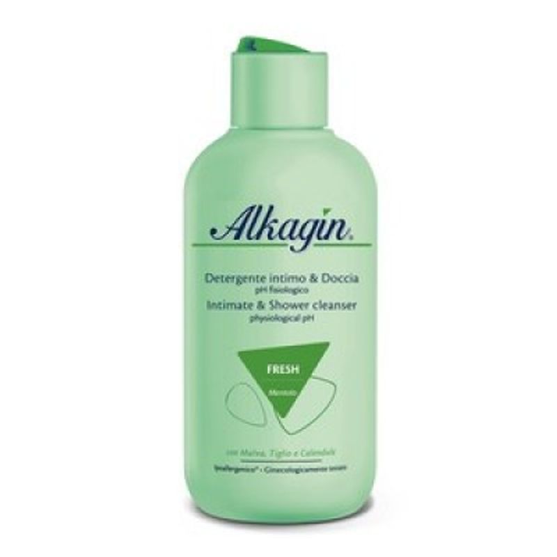 Alkagin Fresh Mentolo Detergente Intimo Doccia pH Fisiologico pelli normali e sensibili 250ml-1