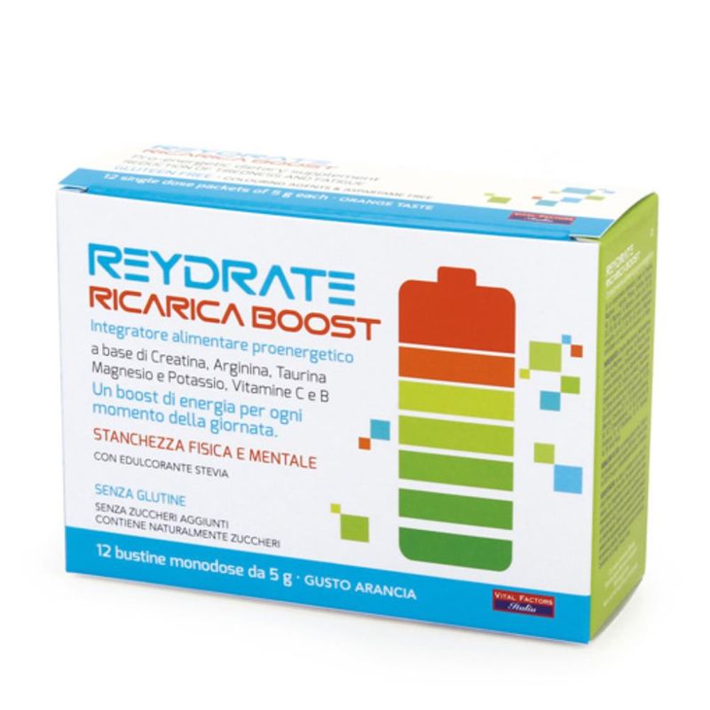 Reydrate Ricarica Boost riduce la stanchezza e l'affaticamento 12 bustine-1