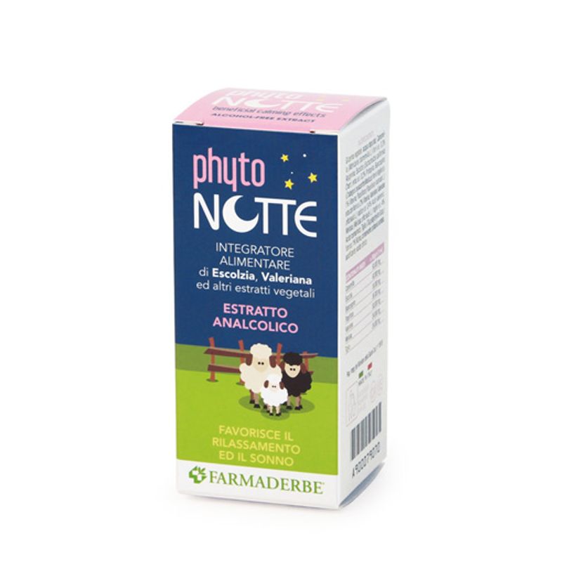 Farmaderbe Phyto Notte Estratto Analcolico favorisce il rilassamento ed il sonno 50ml-1