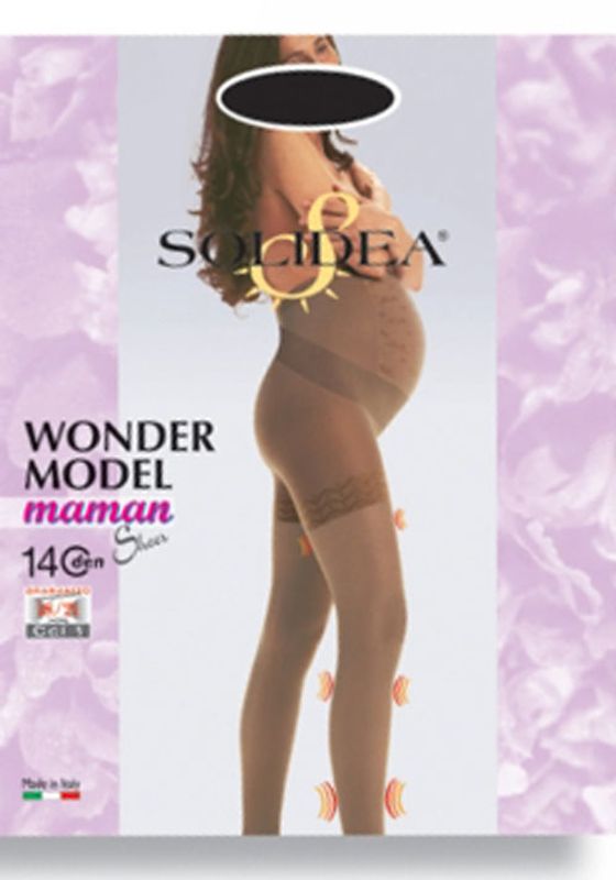 Solidea Wonder Model Maman Sheer Collant 140 denari colore Glace taglia S-1