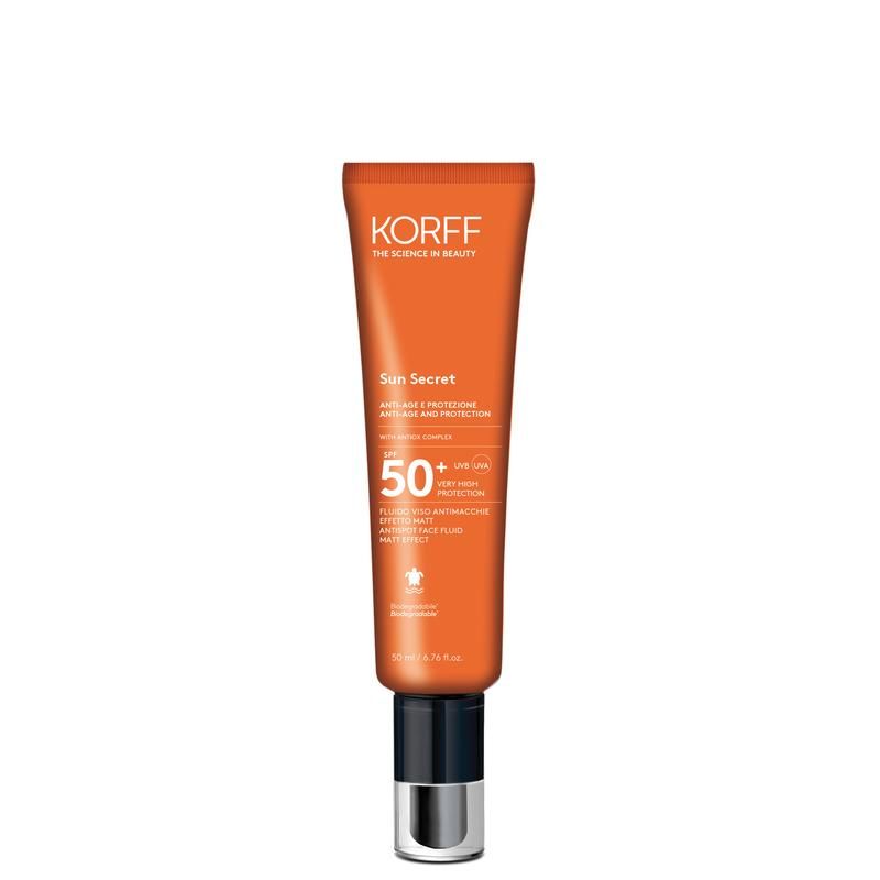 Korff Sun Secret Fluido Viso SPF50+ Antimacchie effetto Matt 50ml-1