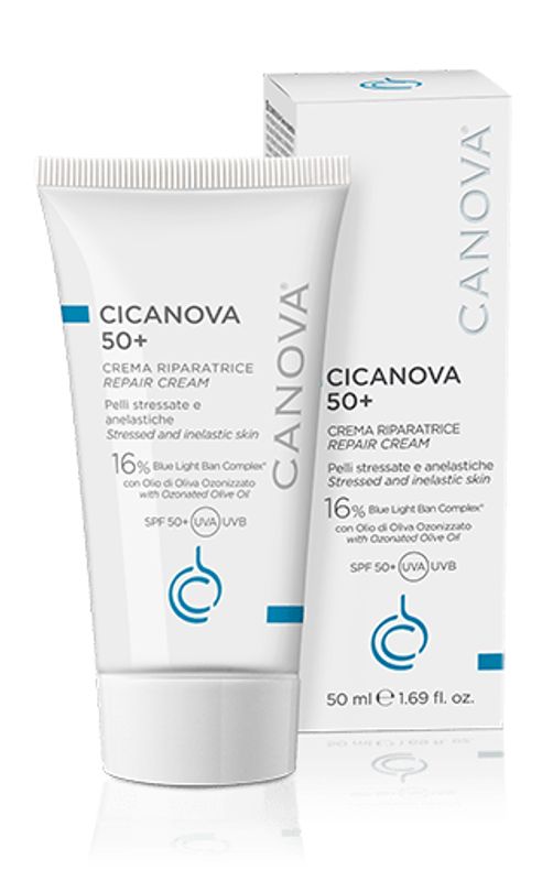 Canova Cicanova Crema riparatrice solare SPF 50+ protezione alta 50ml-1