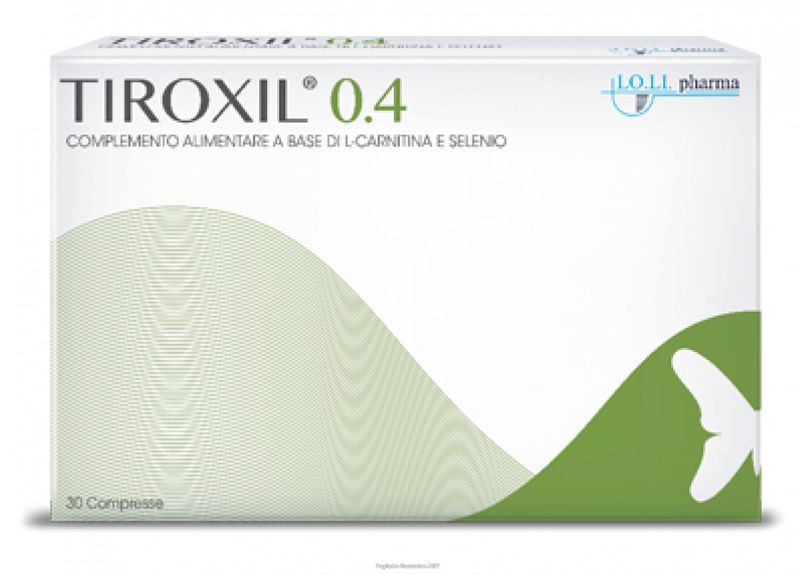 Tiroxil 0.4 a base di L-carnitina e selenio 30 compresse-1