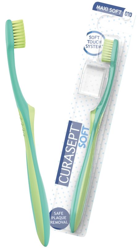 Curasept Soft spazzolino Maxi Soft 010 previene le lesioni gengivali 1 pezzo-1