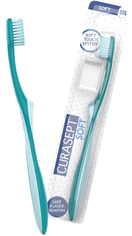 Curasept Soft spazzolino Soft 015 previene le lesioni gengivali 1 pezzo colori assortiti-1