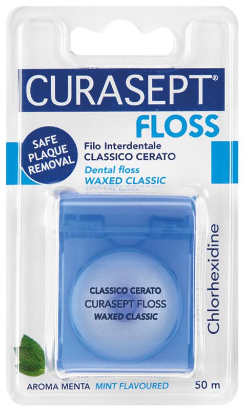 Curasept Floss Filo Interdentale Classico Cerato Aroma Menta-1