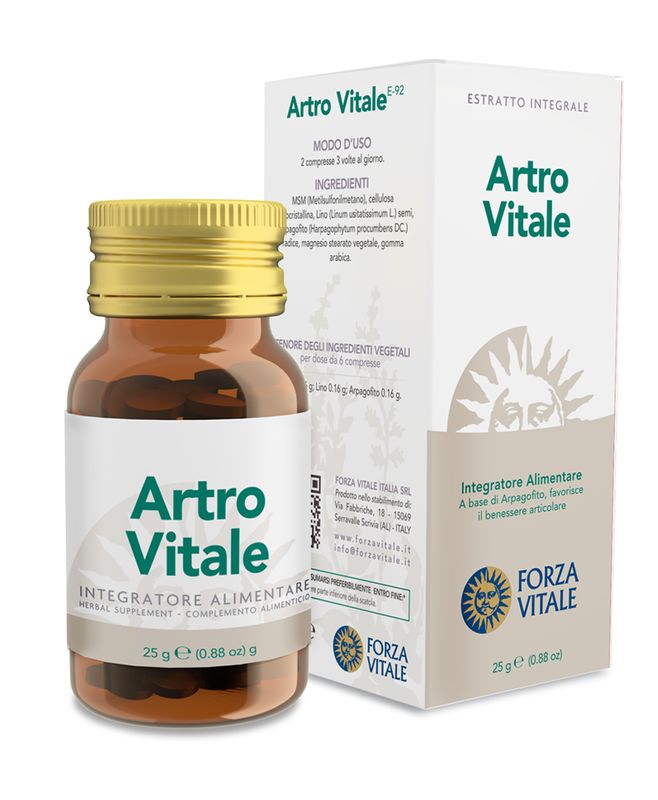 Forza Vitale Artro Vitale Ecosol favorisce il benessere delle articolazioni 60 compresse-1