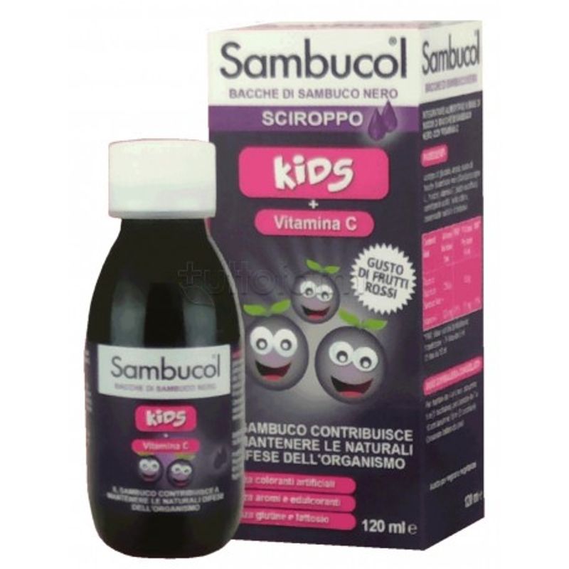 Sambucol Kids Bacche di Sambuco Nero difese immunitarie sciroppo 120ml-1