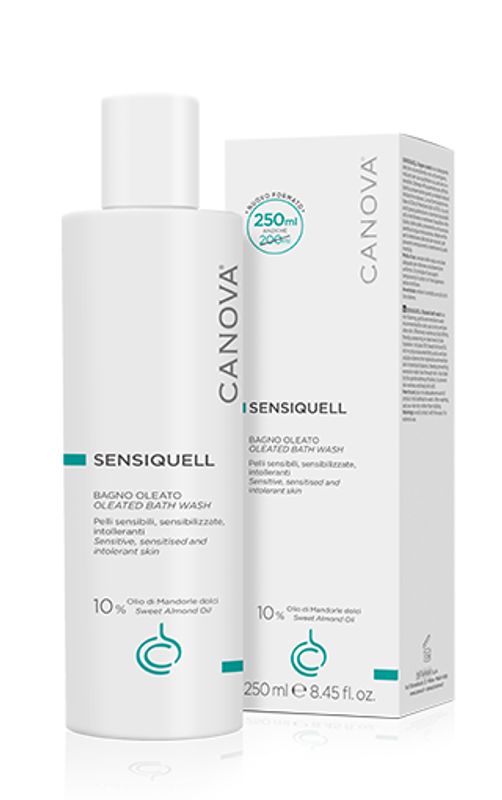 Canova Sensiquell Bagno Oleato Detergente ed emolliente pelli sensibili 250ml-1