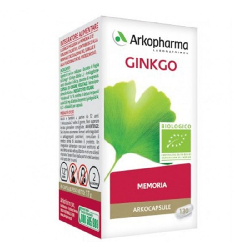 Arkopharma Arkocapsule Ginkgo per la memoria 130 capsule-1