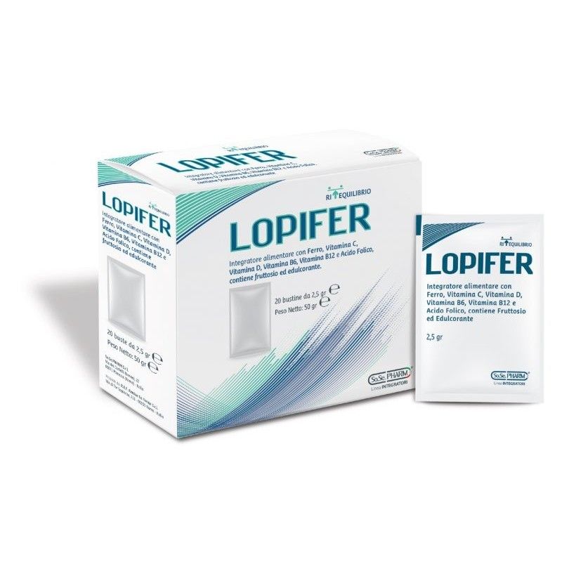 Lopifer riduce la stanchezza e l'affaticamento 20 bustine-1