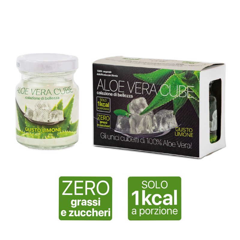 Aloe Vera Cube Colazione di Bellezza gusto Limone 140g-2