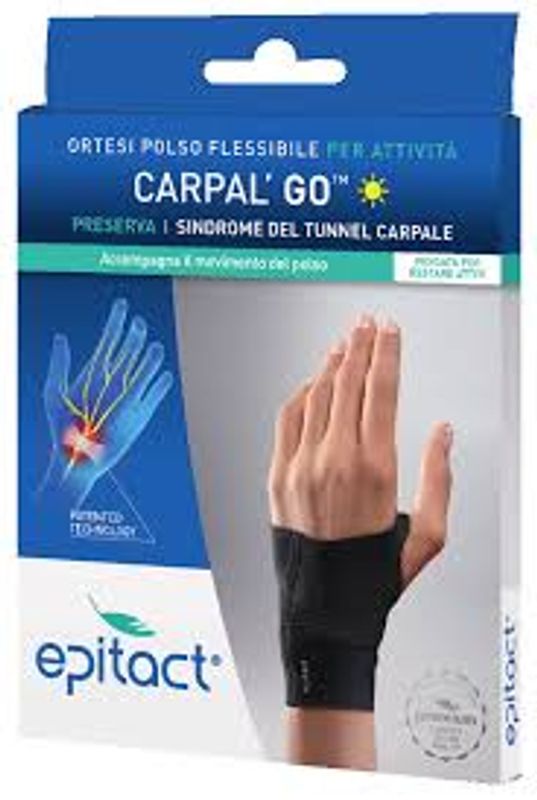 Epitact Carpal Go ortesi polso flessibile per attività mano sinistra TG S-1
