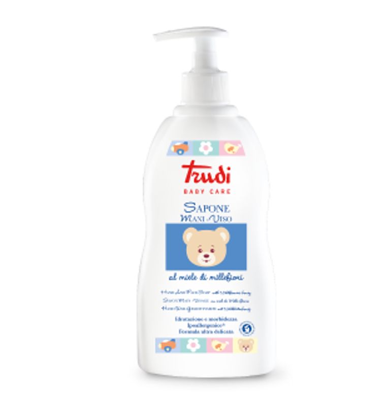 Trudi Baby Care Sapone Mani Viso al miele di millefiori 500ml-1