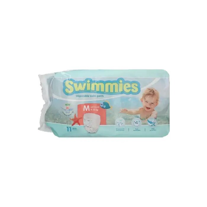 Swimmies Pants Sp Pannolino Costume Taglia Media 9/15kg 11 Pezzi-2