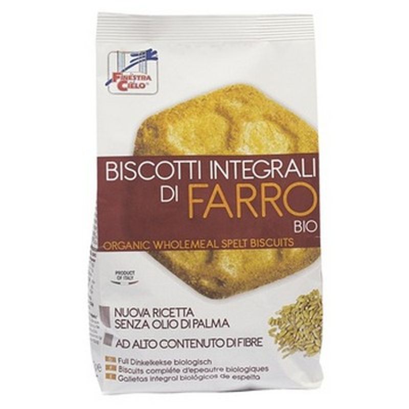 La Finestra sul Cielo Biscotti Integrali con farina di farro 400g-1