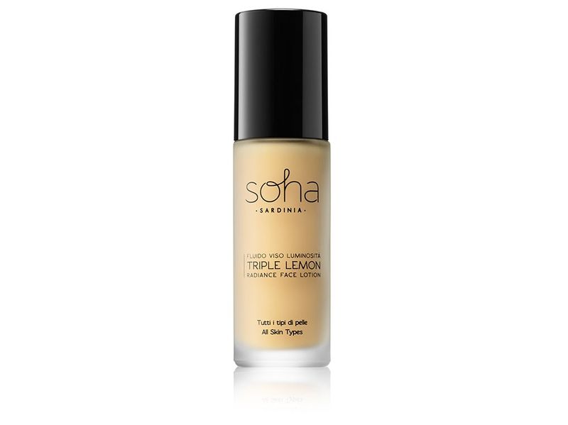 Soha Sardinia Triple Lemon Fluido Viso Luminosità tutti i tipi di pelle 30ml-1