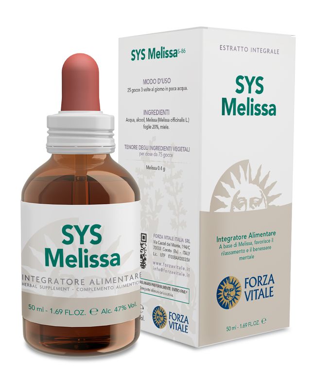 Forza Vitale Sys Melissa utile per il rilassamento gocce 50ml-1
