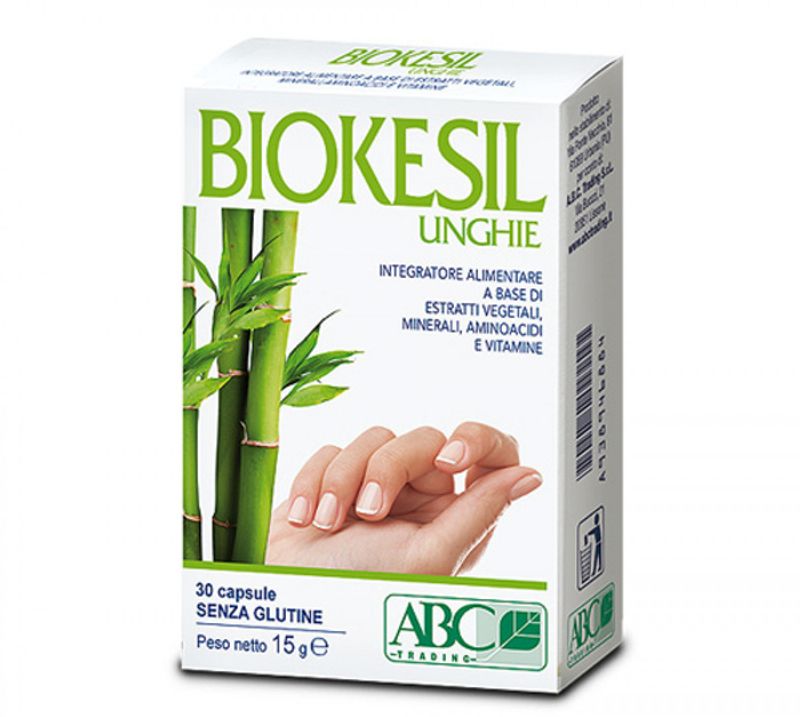 ABC Trading Biokesil integratore alimentare per il benessere delle unghie 30 Capsule-1