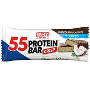 Why Sport 55 Protein Bar Crisp Barretta Cioccolato Fondente Cocco 1 Pezzo-1
