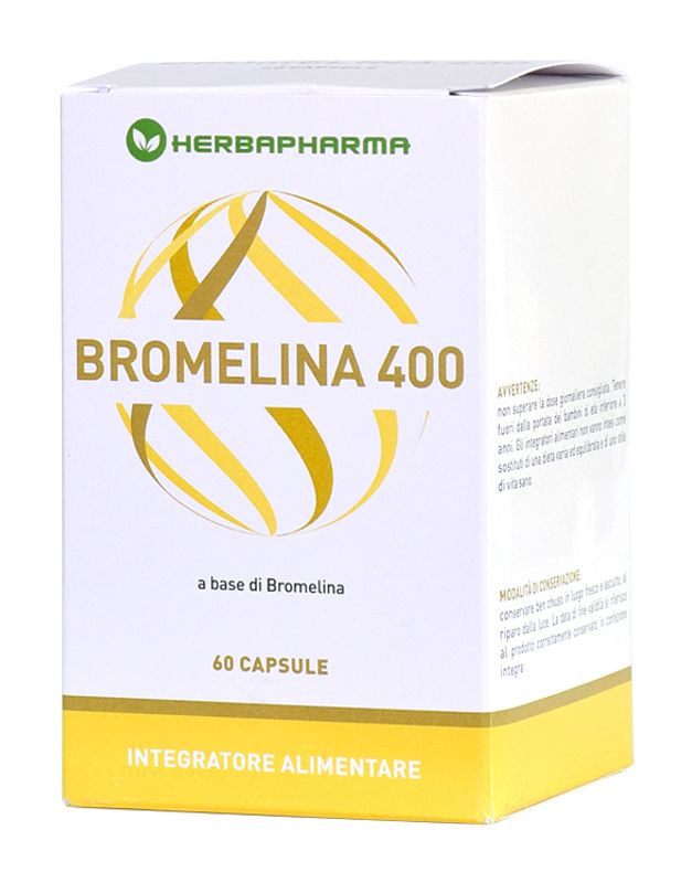 Bromelina 400 con funzione drenante 60 capsule-1