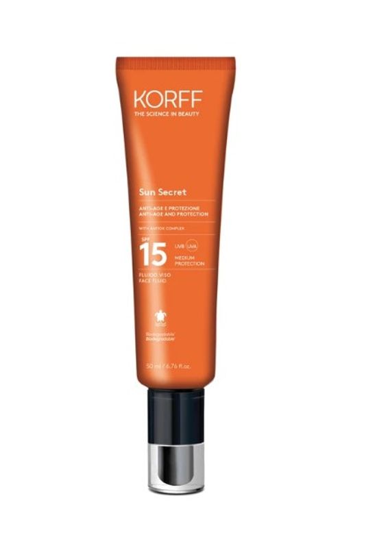 Korff Sun Secret Fluido Viso SPF15 Anti age 50ml-1
