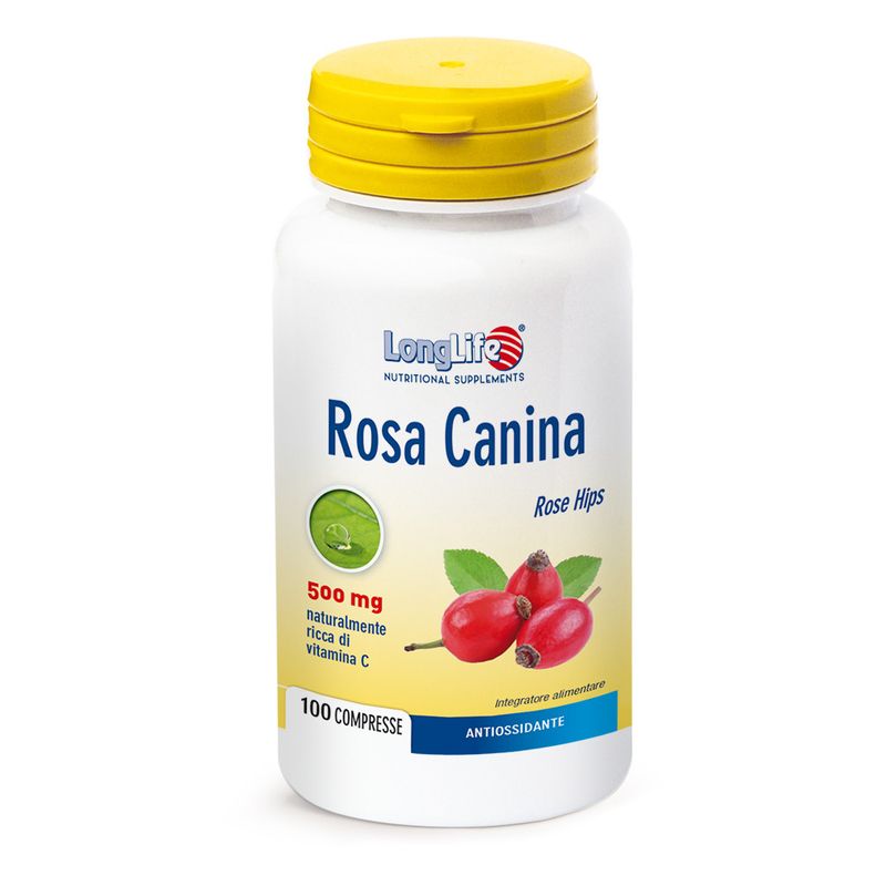 Longlife Rosa Canina Antiossidante Ricostituente 100 compresse-1