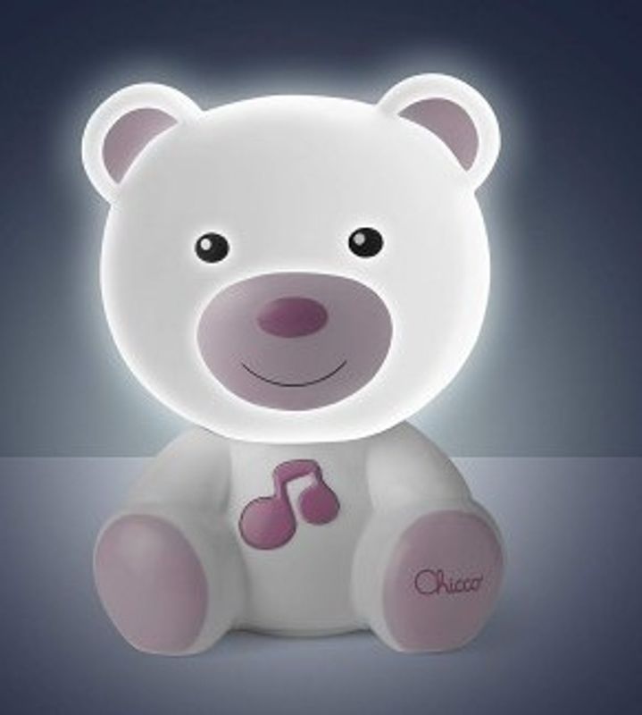 Chicco First Dreams Orsetto Dreamlight Luce notturna musicale rosa 0+ mesi-2