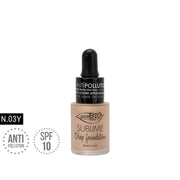 PuroBio Sublime Fondotinta Fluido SPF10 anti-inquinamento n.03Y 15ml-1