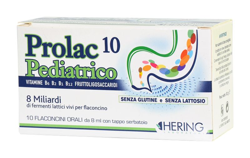 Hering Prolac 10 Pediatrico 8 miliardi 10 flaconcini orali-1