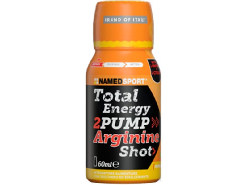 Named Sport Total Energy 2 Pump Arginine Shot 60ml gusto mango e pesca-1