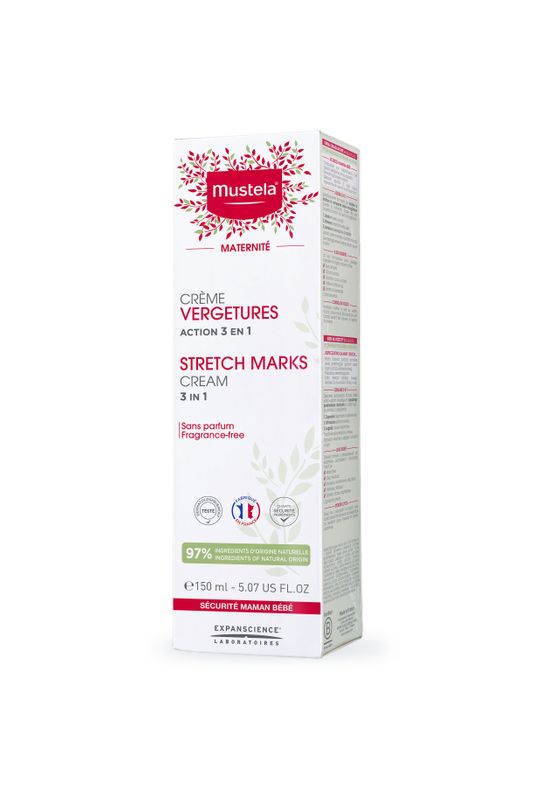 Mustela Maternità Crema Smagliature azione 3 in 1 senza profumo 150ml-2