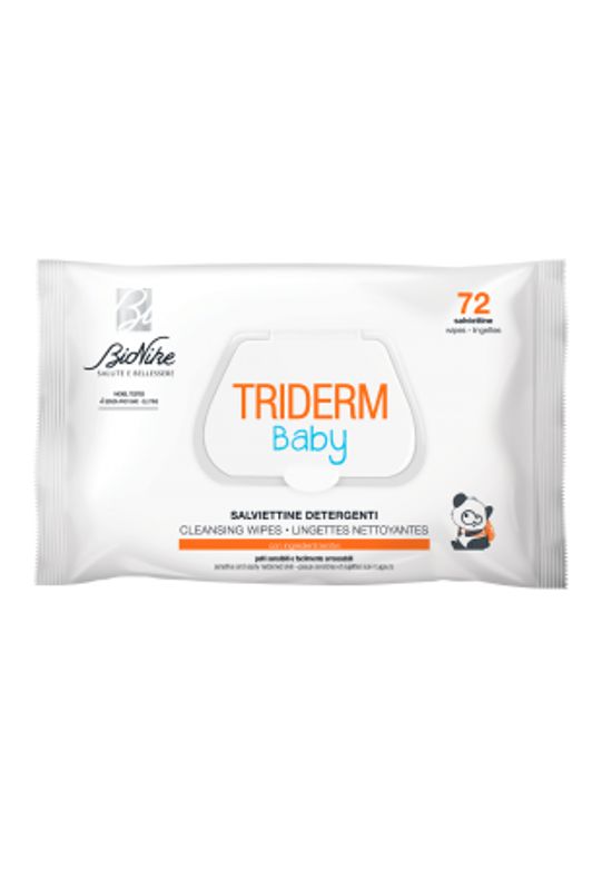 Bionike Triderm Baby Salviettine Detergenti 72 pezzi-1