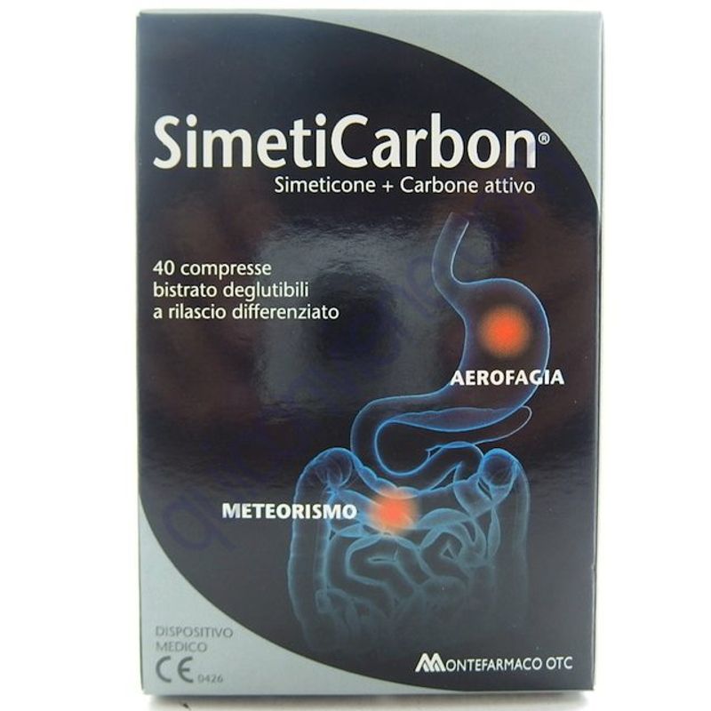 Simeticarbon previene fenomeni di flatulenza 40 compresse-1