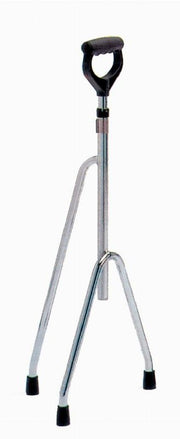 Tripode in tubo di acciaio cromato con puntali di gomma-1