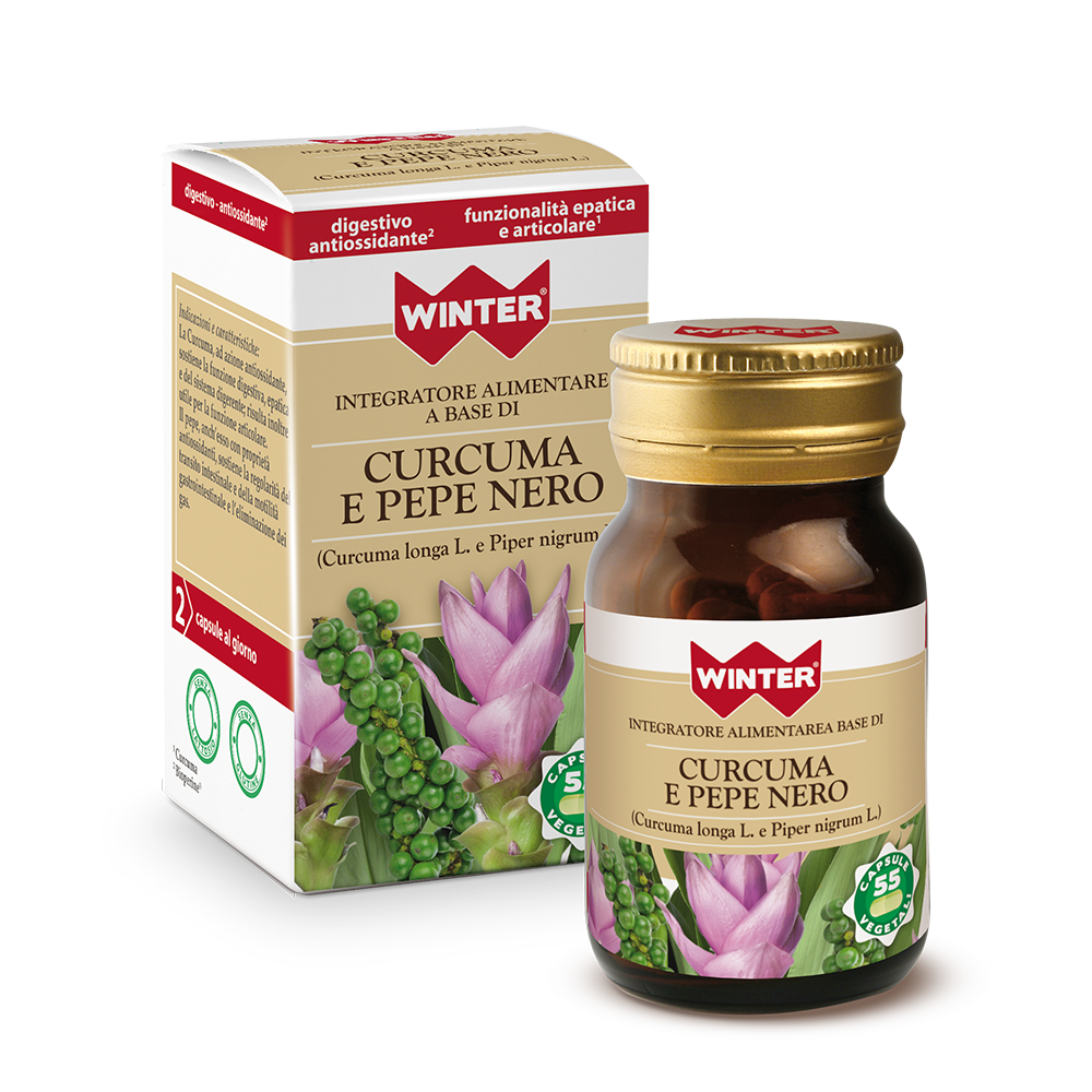 Winter Curcuma E Pepe Nero 55 Capsule Vegetali-1