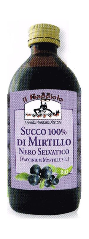 Succo 100% di mirtillo nero selvatico 200ml-1