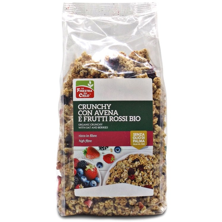 La Finestra Sul Cielo Crunchy Avena/Frutti Rossi Bio 375g