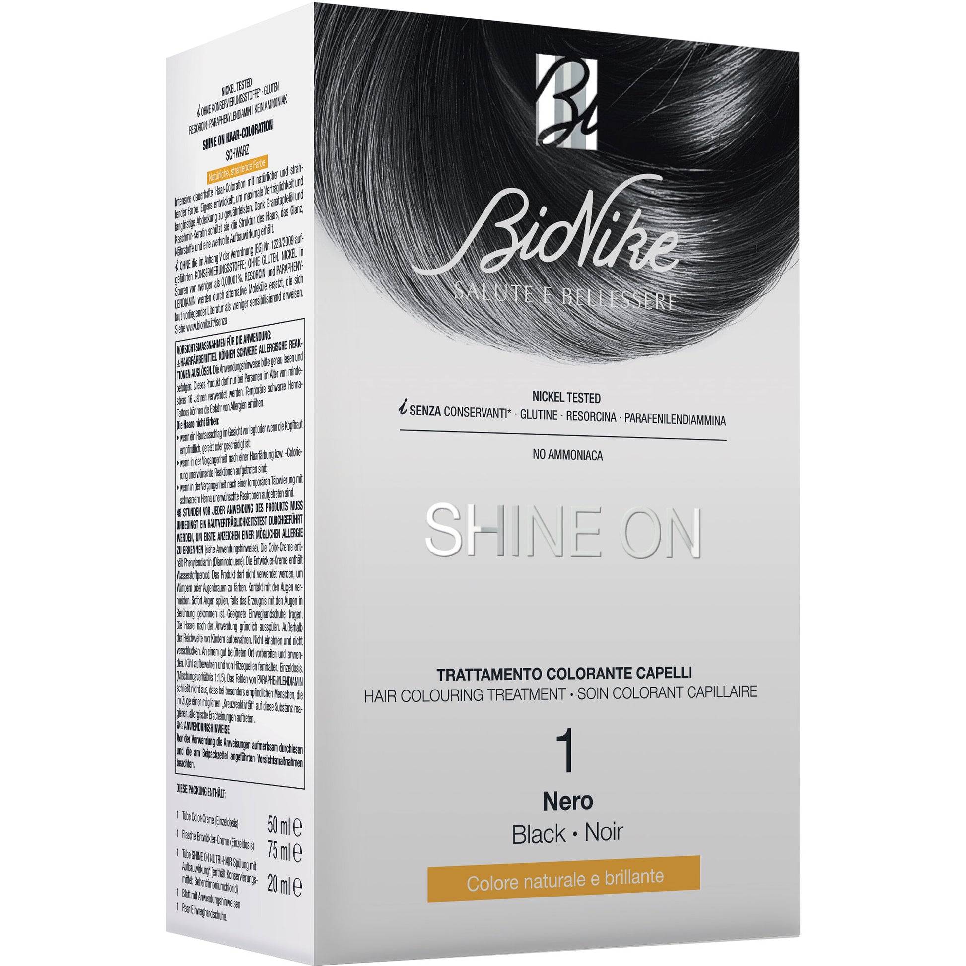 Bionike Shine On Trattamento colorante capelli 1 Nero-2