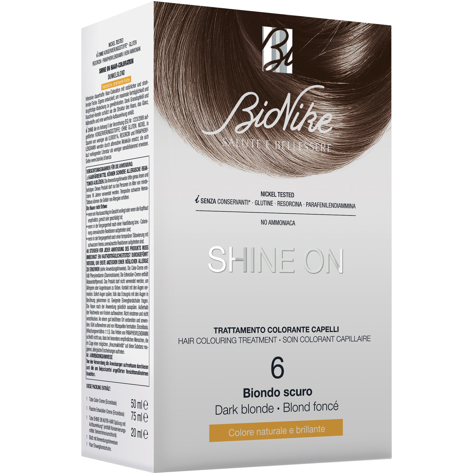 Bionike Shine On Trattamento colorante capelli 6 Biondo Scuro-2