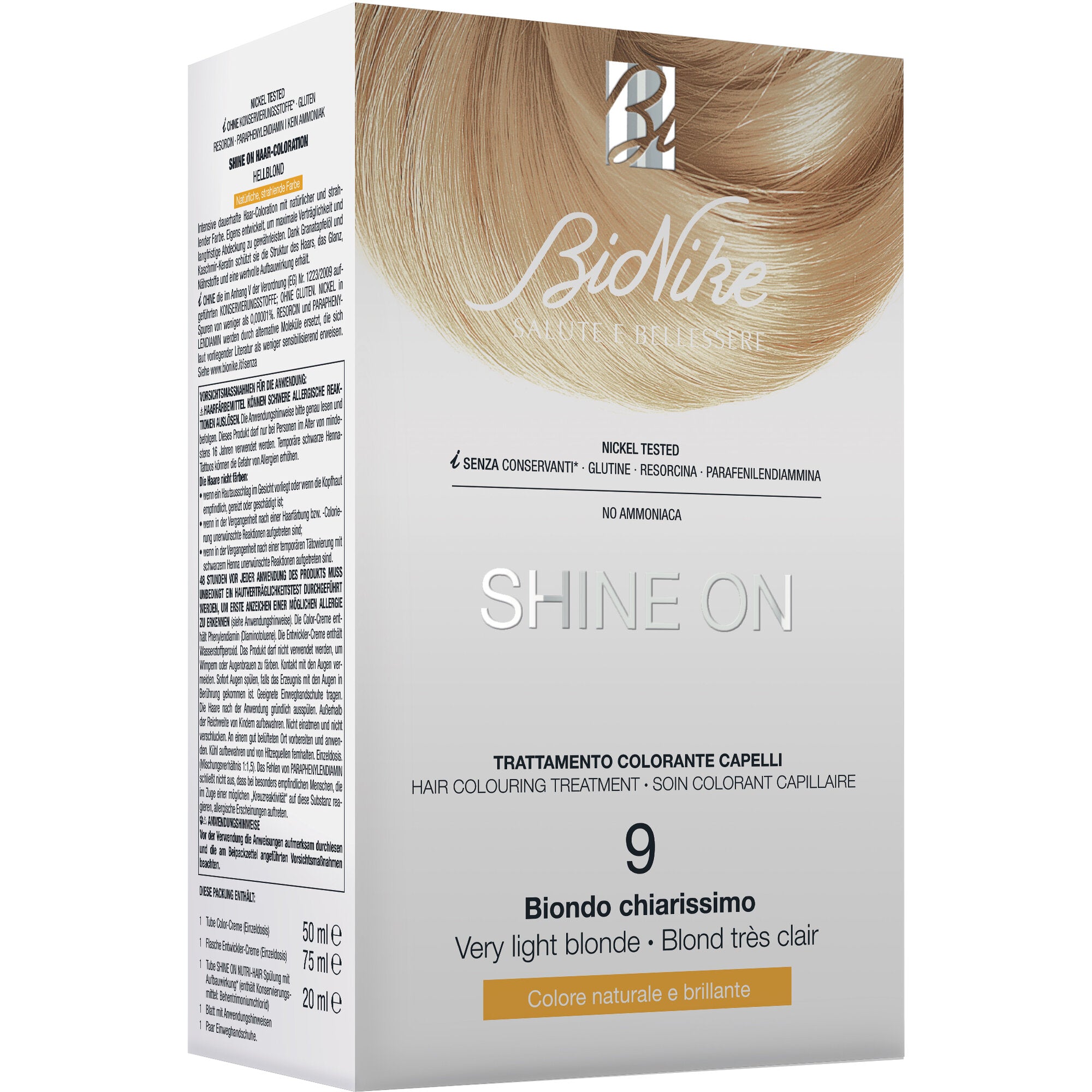 Bionike Shine On Trattamento colorante capelli 9 Biondo Chiarissimo-2