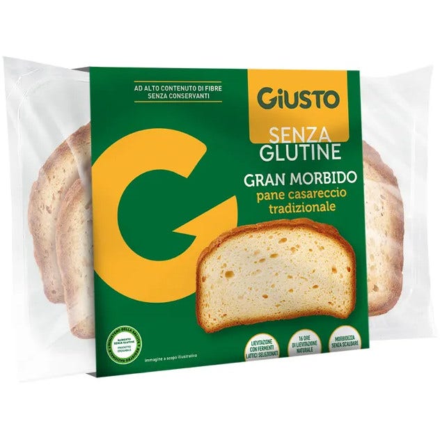 Giusto Senza Glutine Gran Morbido Pane Casareccio 200g-1