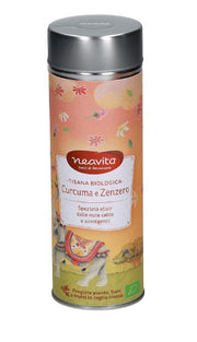 Neavita Tisana biologica sfusa  Curcuma e Zenzero silver tin 80g-1