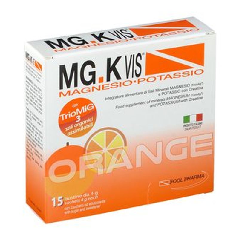 Mg K Vis Magnesio e Potassio 15 bustine gusto orange-0
