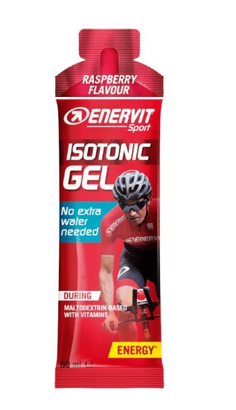 Enervit Sport Gel Isotonic a base di maltodestrine gusto lampone 60ml-1