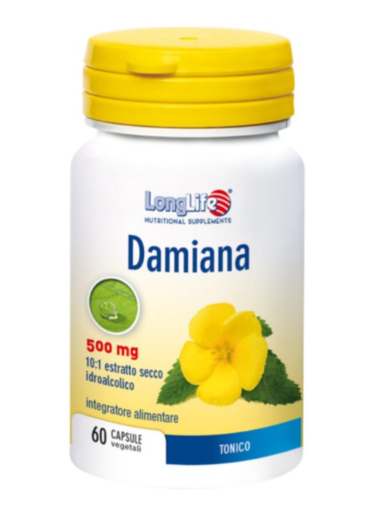 Longlife Damiana utile in caso di stanchezza fisica 60 capsule-1