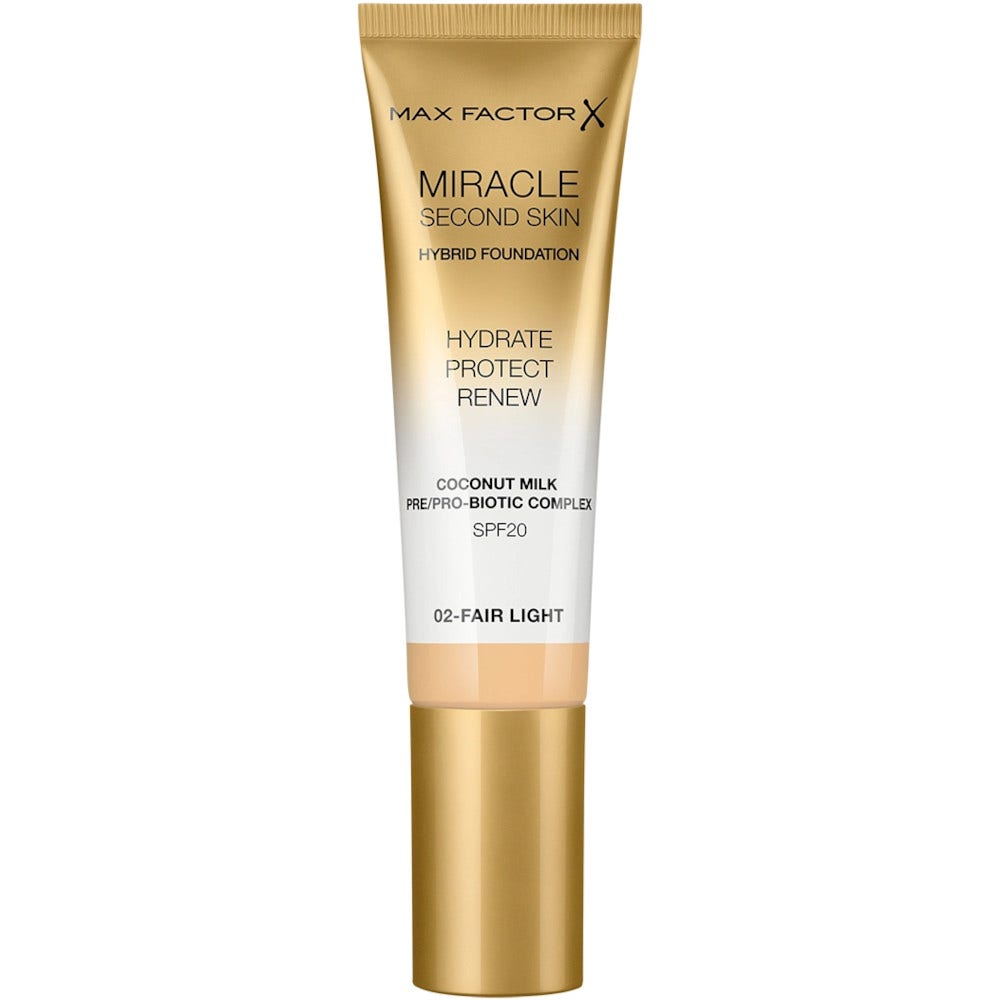 Max Factor Miracle Second Skin Fondotinta Liquido 30ml 02-Fair Light-1